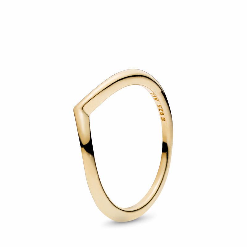 Pandora Shine™ Shining Wish Stackable Ring Ireland - 18ct Gold Plated - 139287GXV